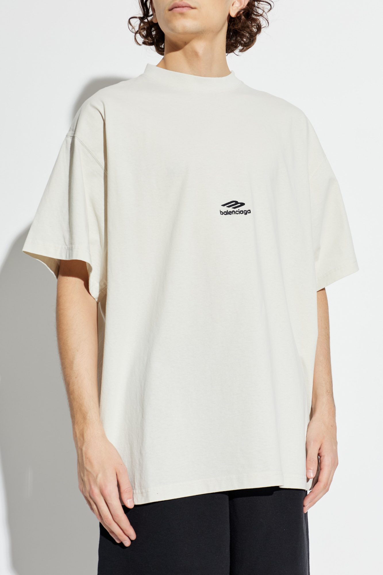 Balenciaga T-shirt with embroidered logo | Men's | Vitkac